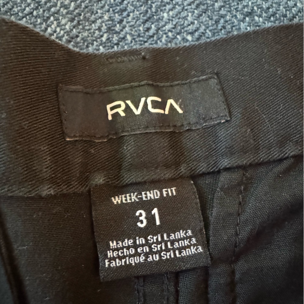 RVCA Charcoal Weekend Fit Trousers